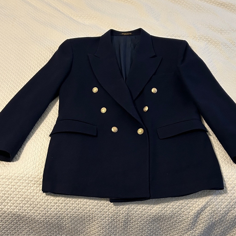 Ralph Lauren Midnight Blue Double-Breasted Blazer